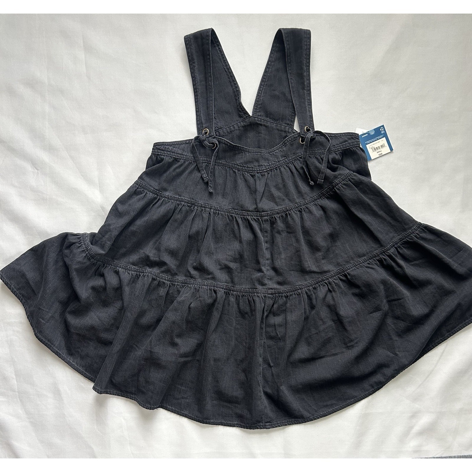 Arizona Jean Co. Babydoll Pinafore Dress Black Nwt Juniors Size Small